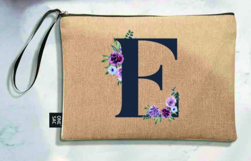 Sac à main Lettre E (Modèles variés) (25 × 18 × 1 cm)